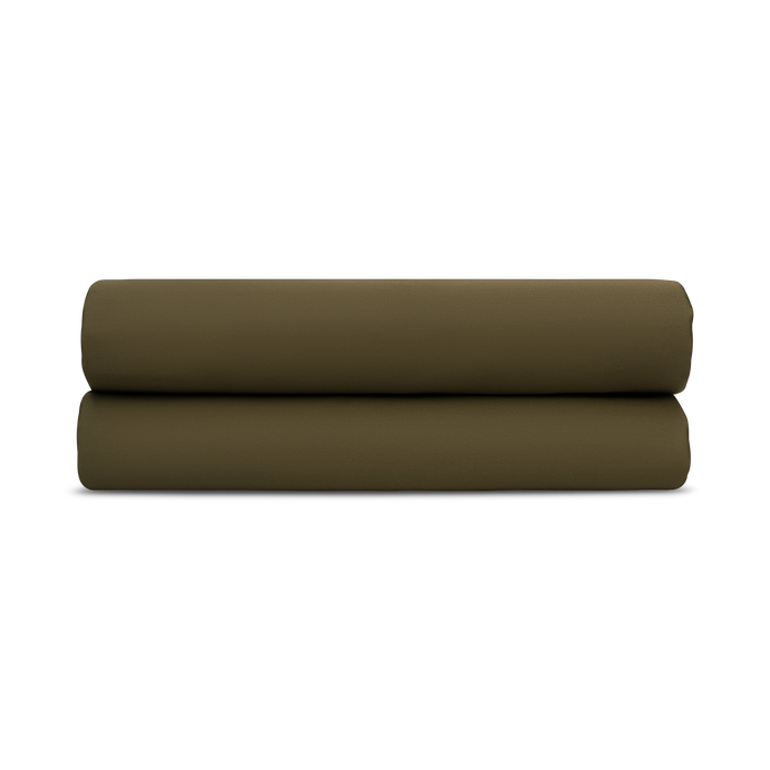 Sateen Sham Set in Forest Green