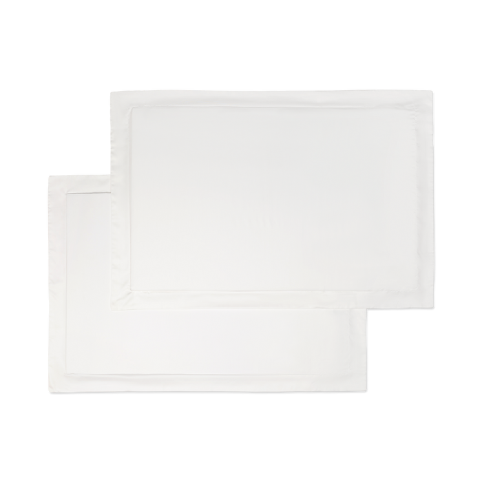 Sateen Sham Set in Ivory White