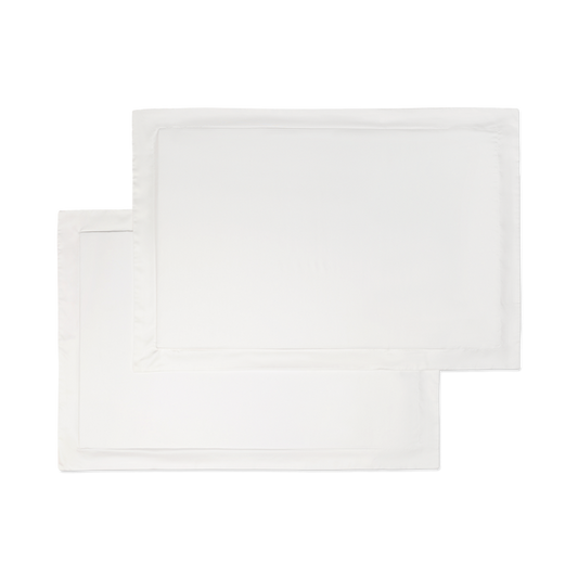 Sateen Sham Set in Ivory White