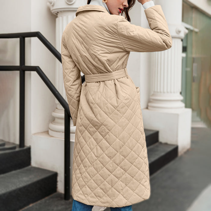 Scarlett Minimalist Belted Puffer Coat