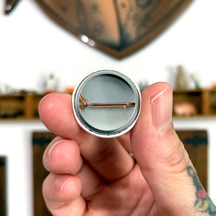 American traditional tattoo flash Scrunch Butt Heart booty Pin-back button.