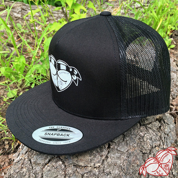 American traditional tattoo flash stipple scrunch butt bikini butt heart mesh snapback hat.