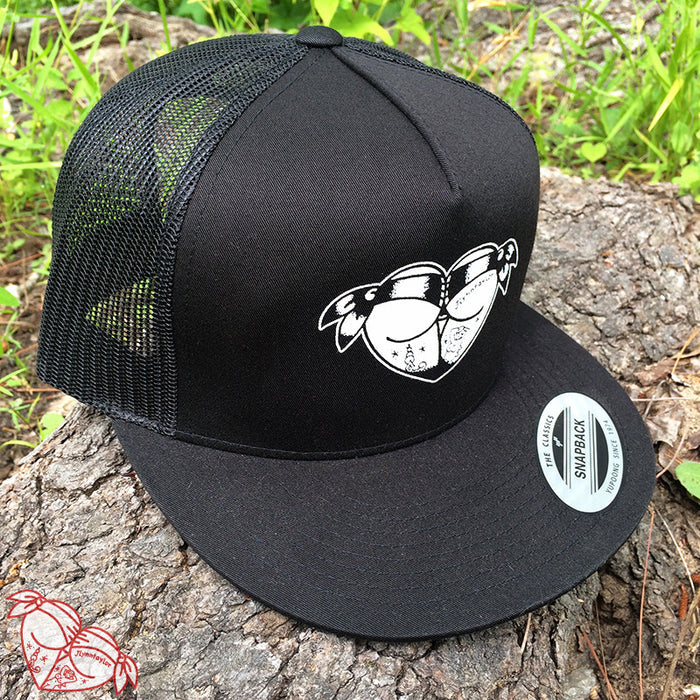 American traditional tattoo flash stipple scrunch butt bikini butt heart mesh snapback hat.