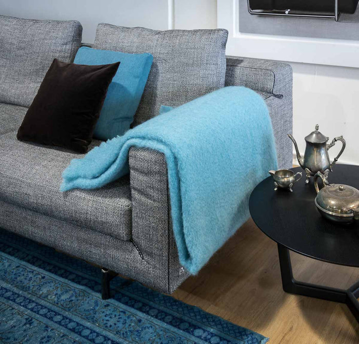 Sea Spray Mohair Chair Throw
