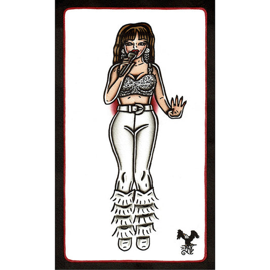 Selena Pinup Original Painting