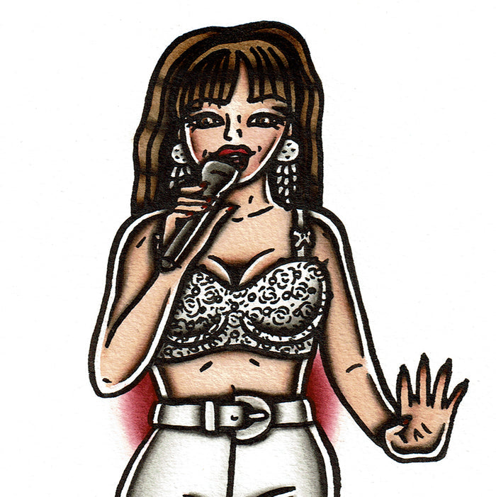 Selena Pinup Original Painting