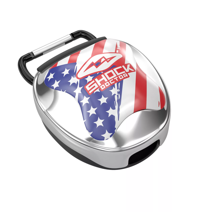 Silver USA Mouthpiece Case