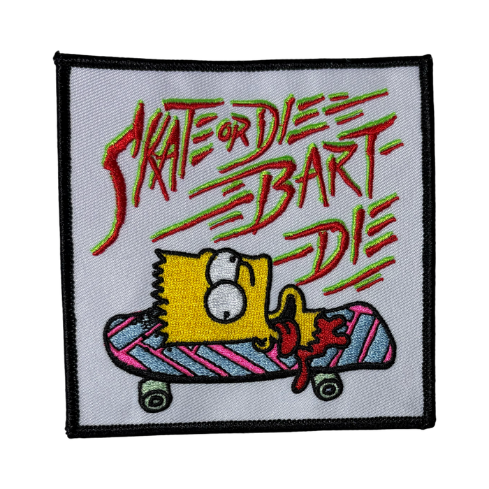Skate or Die Bart Die Patch
