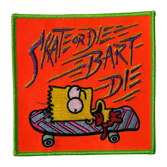 Skate or Die Bart Die Patch