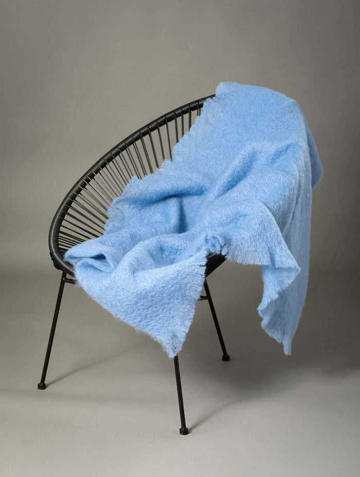 Mohair Blanket Australia Sky Blue