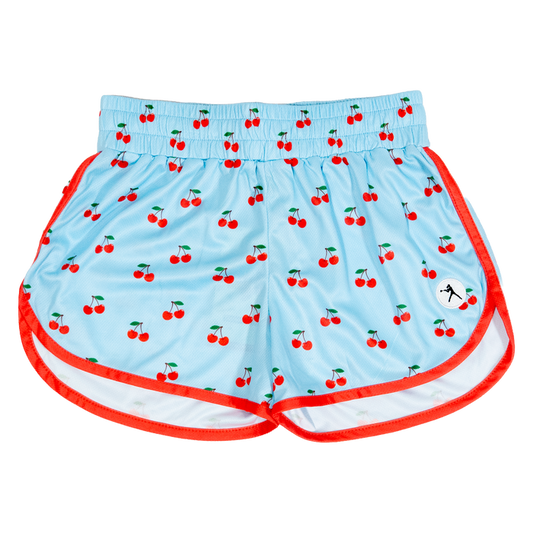 Slay Girl Cherries Girl's Lacrosse Shorts