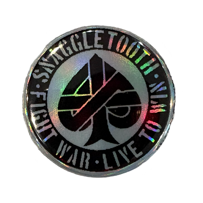Snaggletooth Holographic 1.25” Button