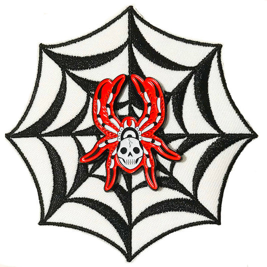 Spider Pin and Web Patch Set