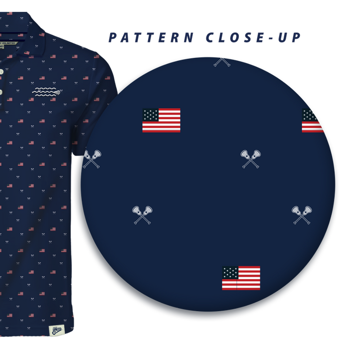 Stars & Sticks Lacrosse Polo