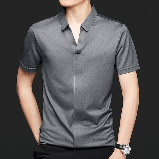 Steven Elegant Silk Polo Shirt