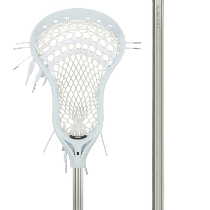 StringKing Complete 2 Junior Lacrosse Stick- White/Silver