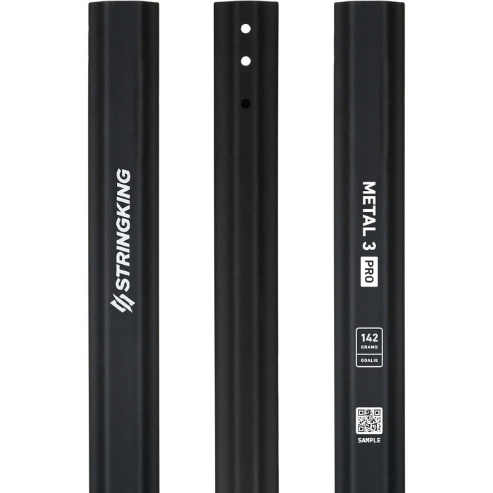 StringKing Metal 3 Pro 142 Lacrosse Shaft Goalie - Black