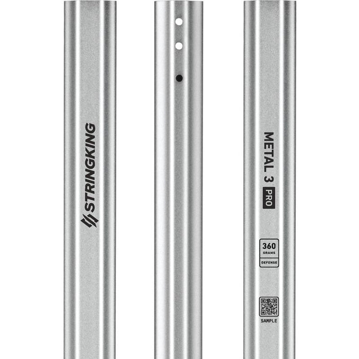 Stringking Metal 3 Pro 360g Lacrosse Shaft Defense - Silver