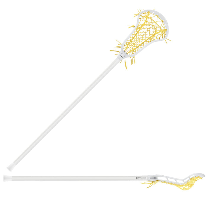 StringKing Women's Complete 2 Pro Midfield Lacrosse Stick - White/Yellow