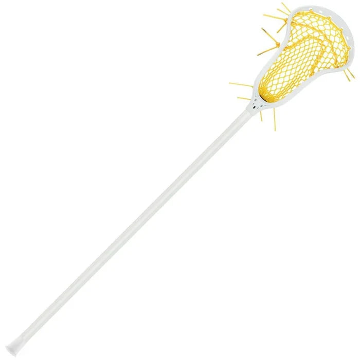 StringKing Women's Pro 2 White/Yellow Complete Defense Lacrosse Stick