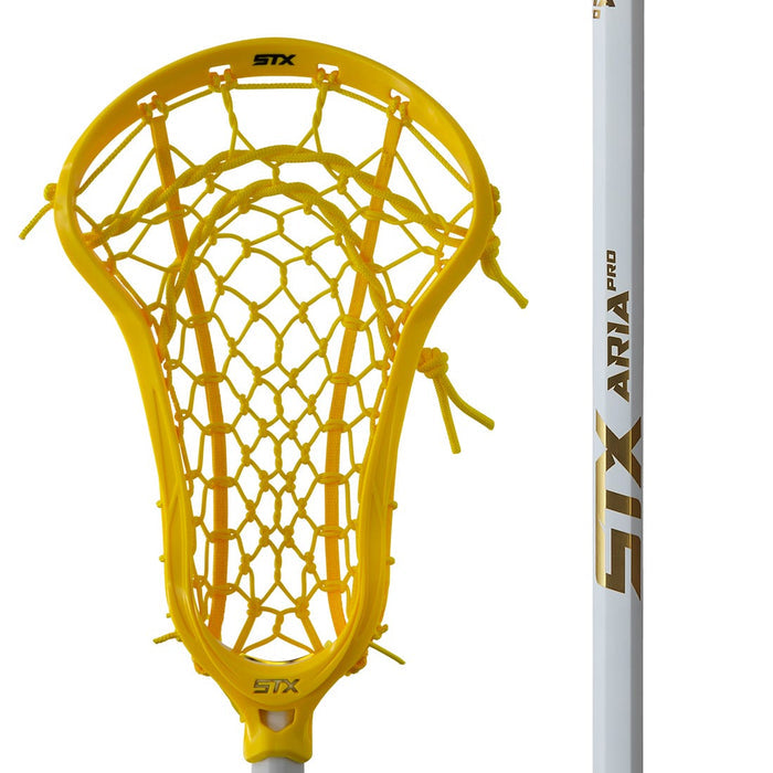 STX Aria Pro LockPocket Strung Women's Complete Stick - Yellow/Yellow