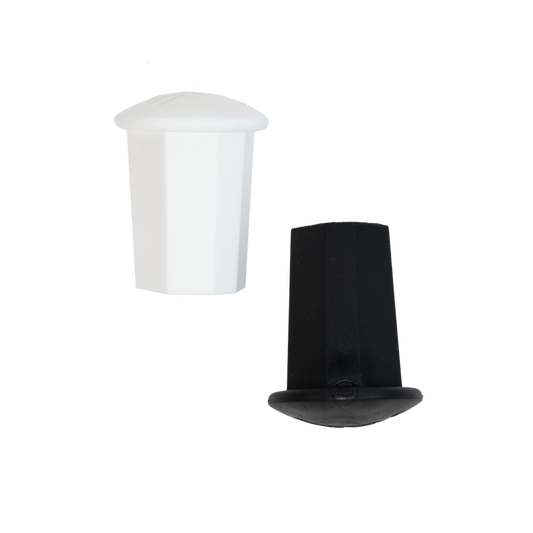 STX Black/White 2 Pack End Cap 1"