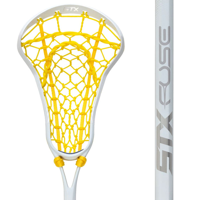 STX Fuse Women's Complete Lacrosse Stick - White/Yellow
