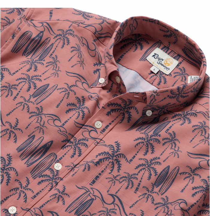 Surf Break Performance Button Front - Canyon