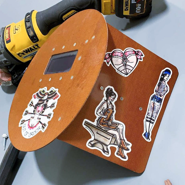 American Traditional tattoo flash Valentine Sweetheart Scrunch Butt Booty Heart watercolor sticker.