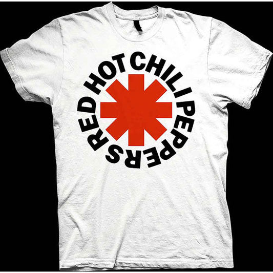 T-Shirt - Red Hot Chili Peppers - Red Asterisk - White