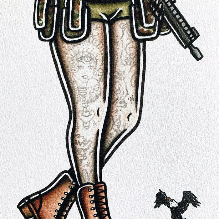 Tactical Pinup Print