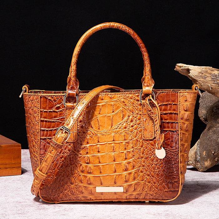 The Femme Fatale™ Embossed Croc Bag