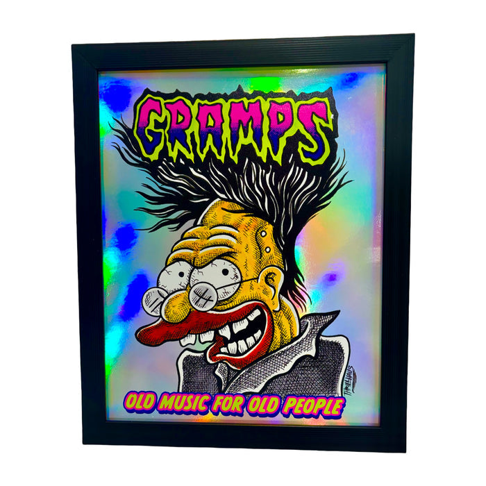 The Gramps Framed Holographic Print