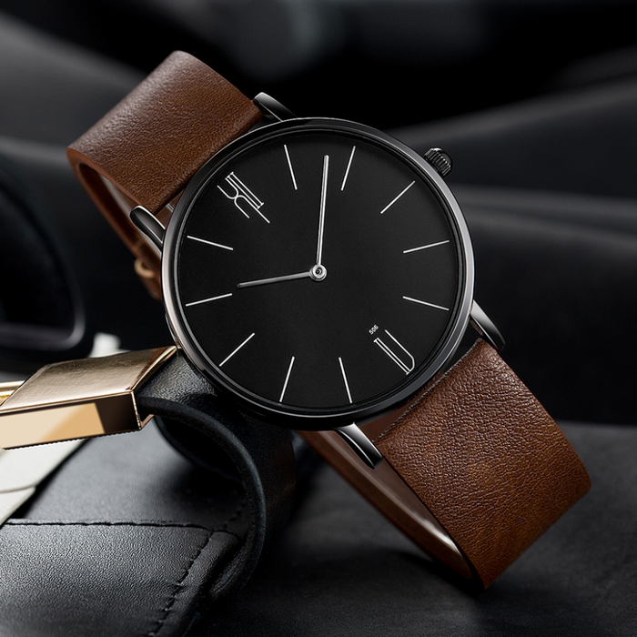 Theodore Classic Leather Watch