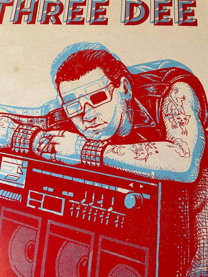 Three Dee King- LP poster