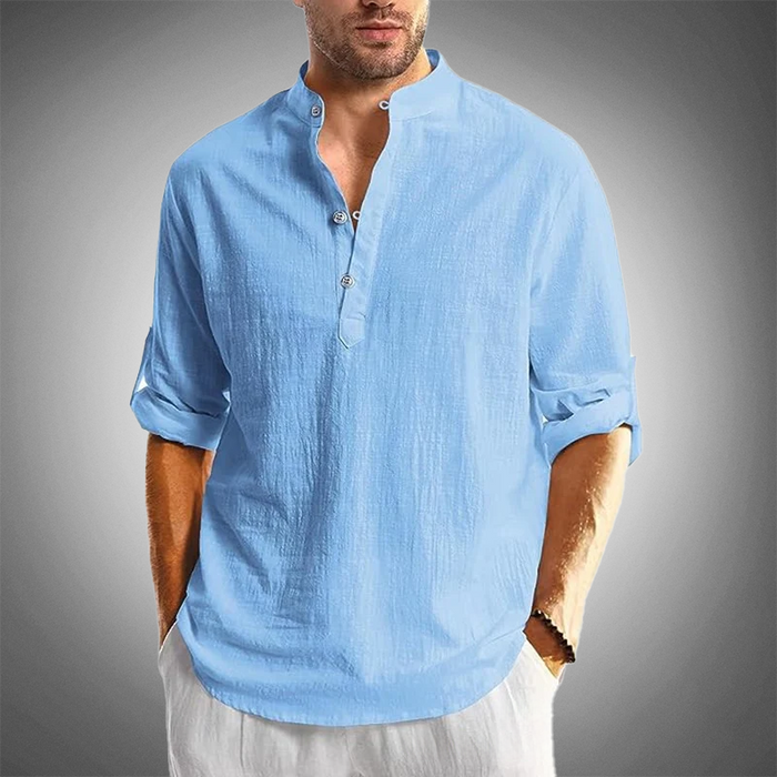 TOM HARDING CLASSIC LINEN HENLEY