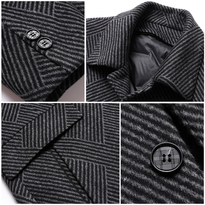 Tom Harding Elegant Wool Overcoat