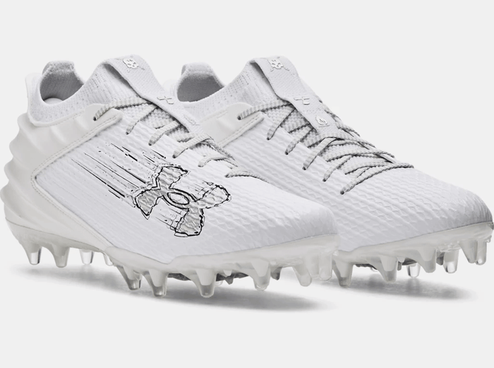 Under Armour Blur Smoke 2.0 Lacrosse Cleats - White
