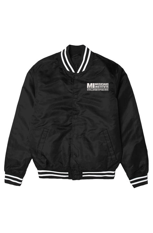 Unisex Embroidered MI Logo Varsity Bomber Jacket