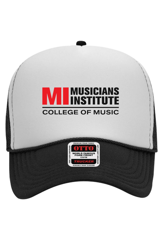 Otto White Foam Front 5 Panel Trucker Hat