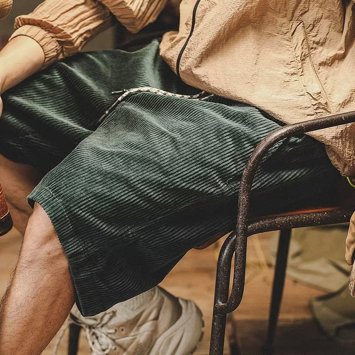 URBAN HYPE COTTON CORDUROY SHORTS