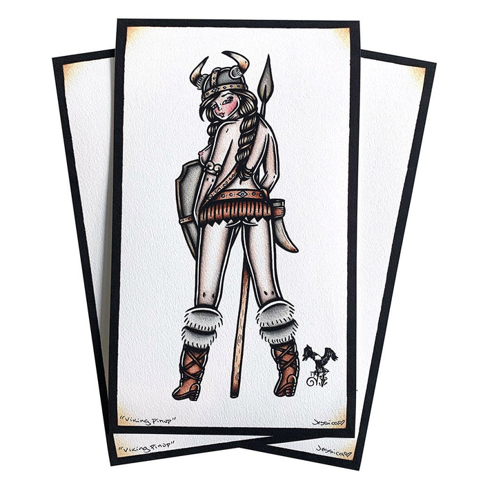Viking Pinup Print
