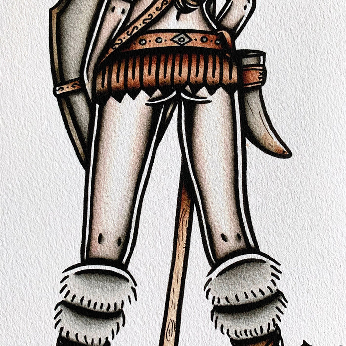 Viking Pinup Print