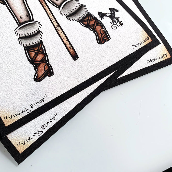 Viking Pinup Print