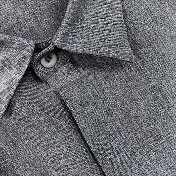 VINCENZO CASTELLANO SHORT-SLEEVE LINEN SHIRT
