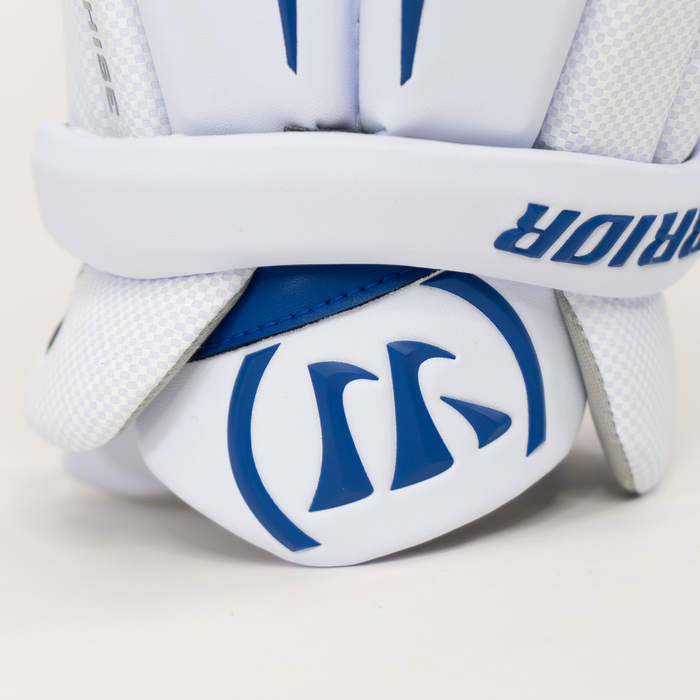 Warrior Franchise Limited Edition Lacrosse Gloves- White/Royal