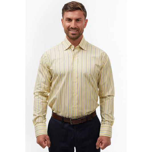 Welby Stripe Yellow & Sky Formal Shirt