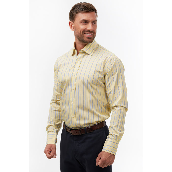 Welby Stripe Yellow & Sky Formal Shirt