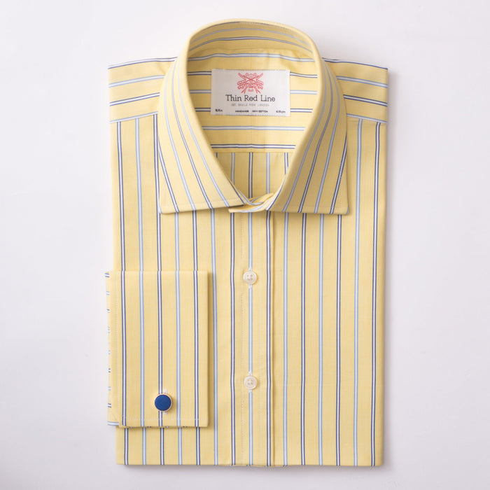 Welby Stripe Yellow & Sky Formal Shirt