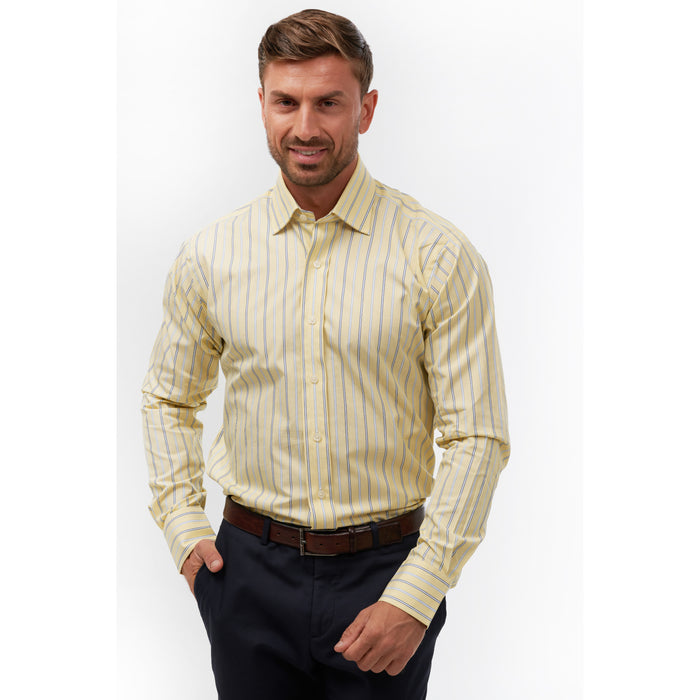 Welby Stripe Yellow & Sky Formal Shirt